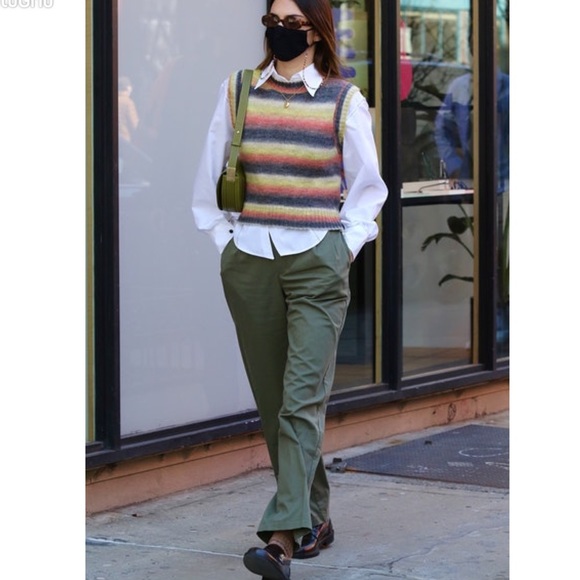 Vintage Pants - Green straight leg pant